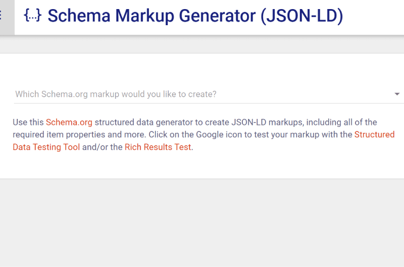 Markup Generator (JSON-LD) - Twaino