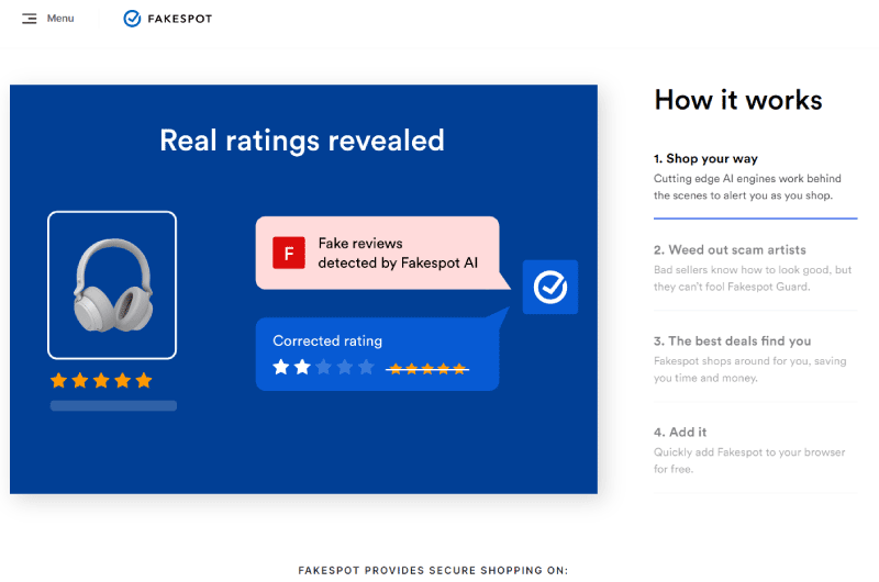 Fakespot  Analyze and identify fake reviews and counterfeits