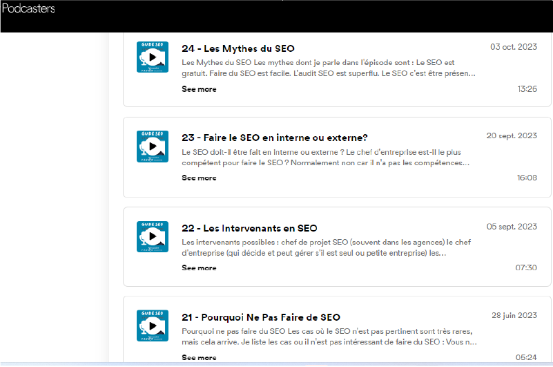Podcast Guide SEO Ressource 3