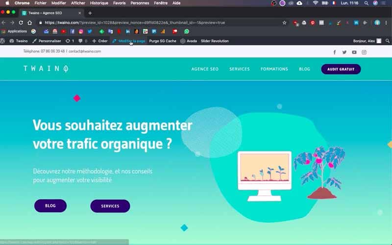 Modifier les pages