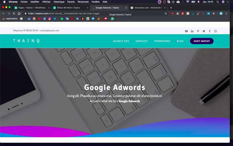 21 Effacer la page Google Adwords