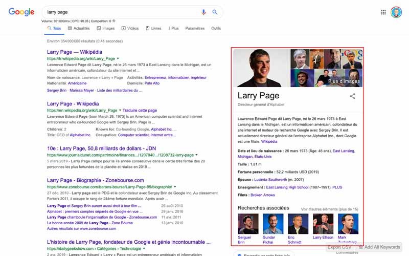 Google Knowledge Graph