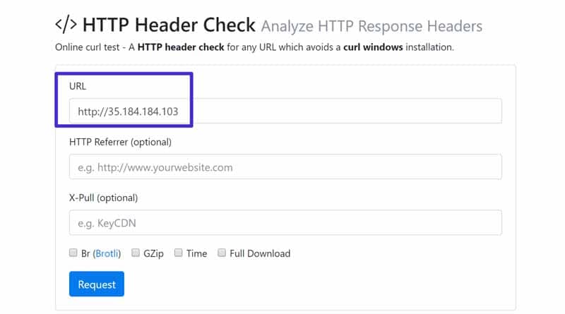 HTTP Header Check